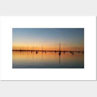 Sunrise on the Indian River in Cocoa Village, FL Posters and Art